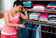 woman deciding what to wear